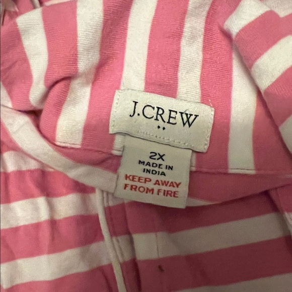 J. Crew Pink and White Striped Pajama Set. Size 2X - Picture 16 of 16